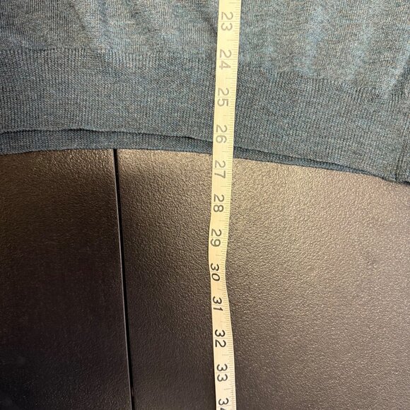 Alfani Mens XXL 100% Extra Fine Merino Wool Sweater Made in Italy Blue Mock Neck - Picture 4 of 6